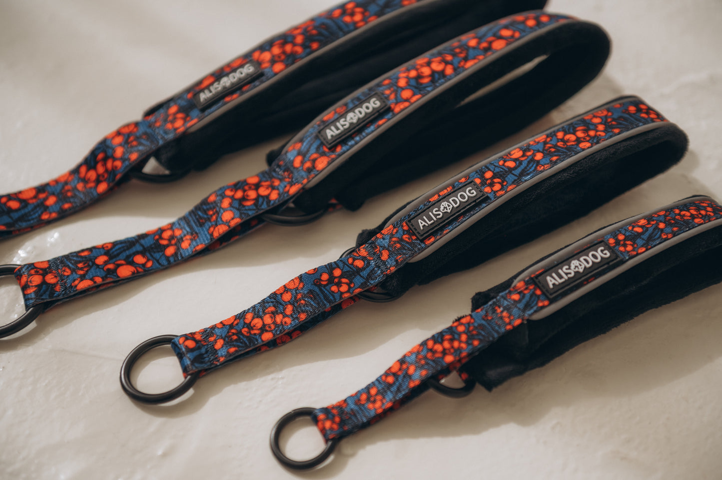 Soft dog collar The Red Berry