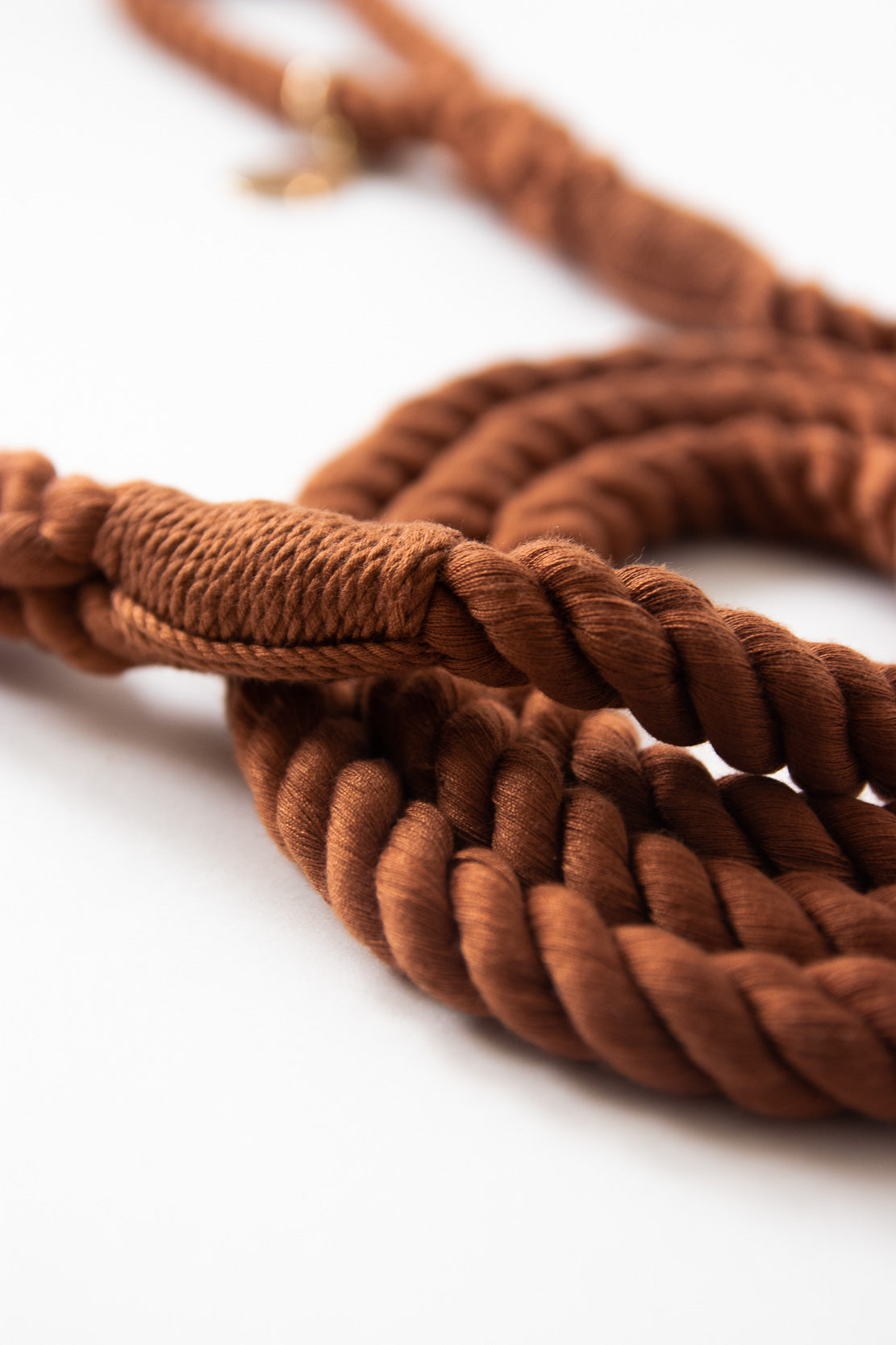 Brown Rope leash 180 cm long