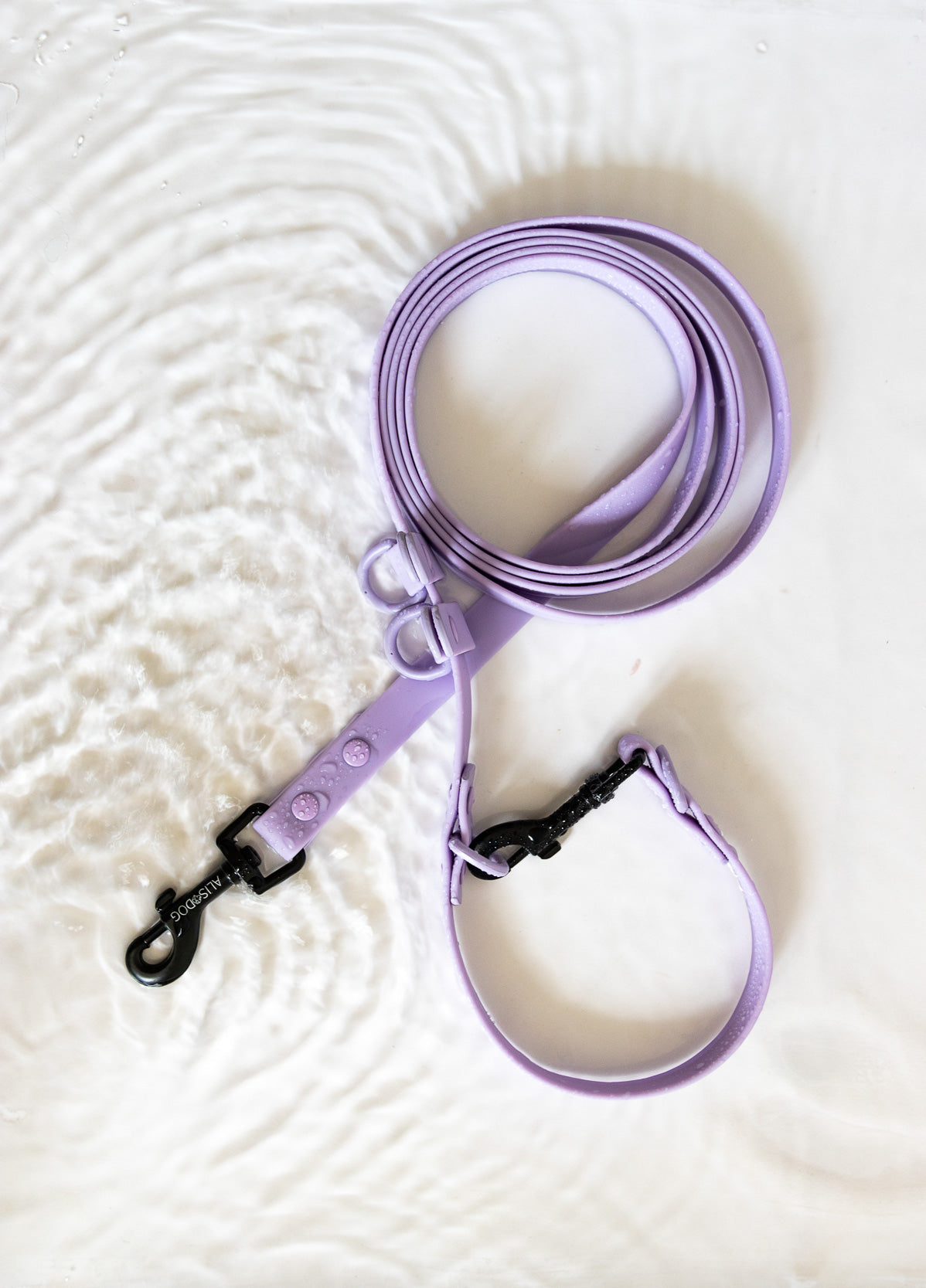 Lilac Waterproof Multi dog leash