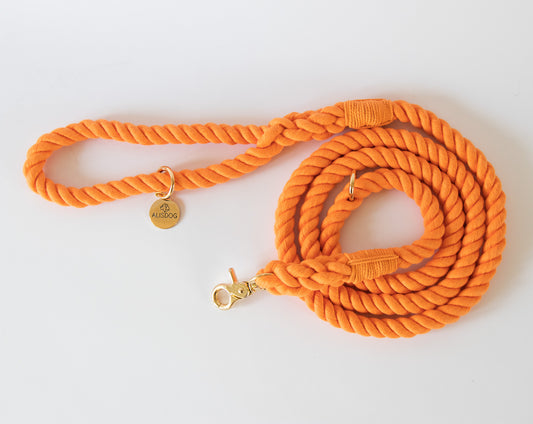 Peach Rope leash 180 cm long