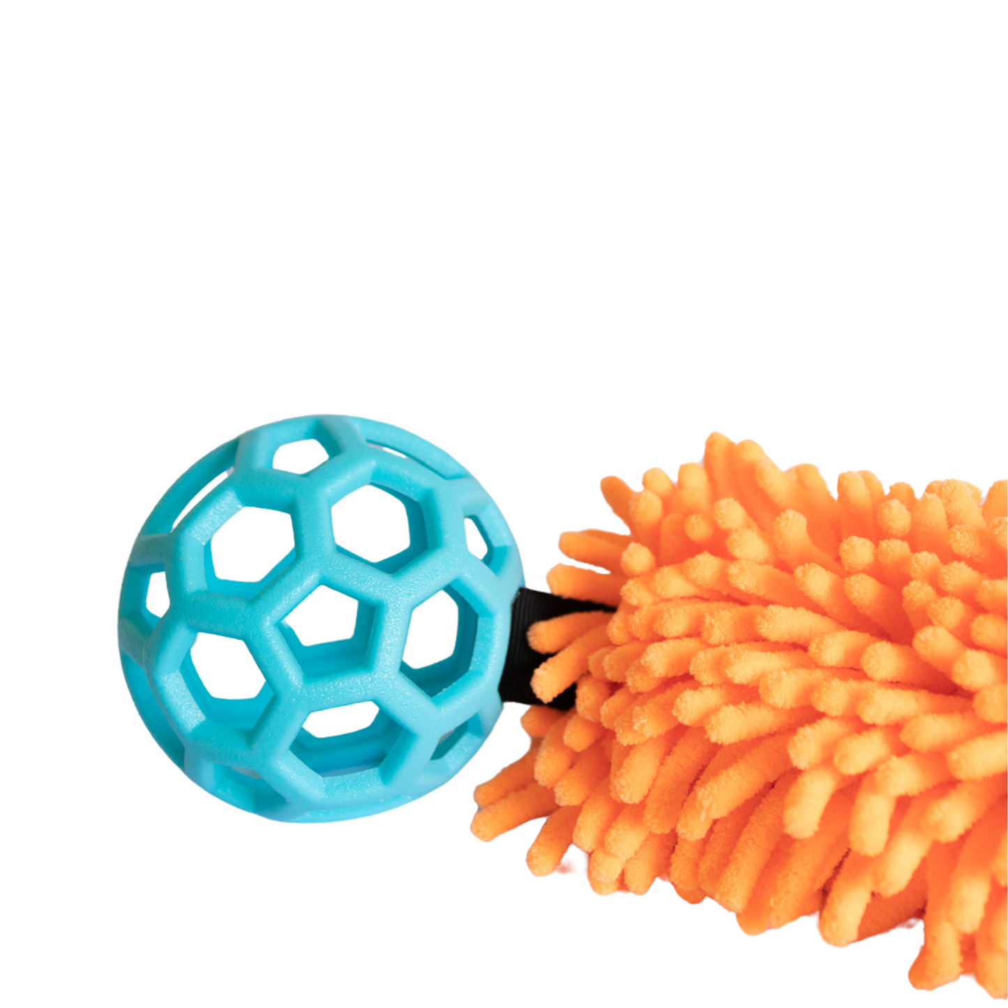 Bungee Tug Toy with Orange Mop