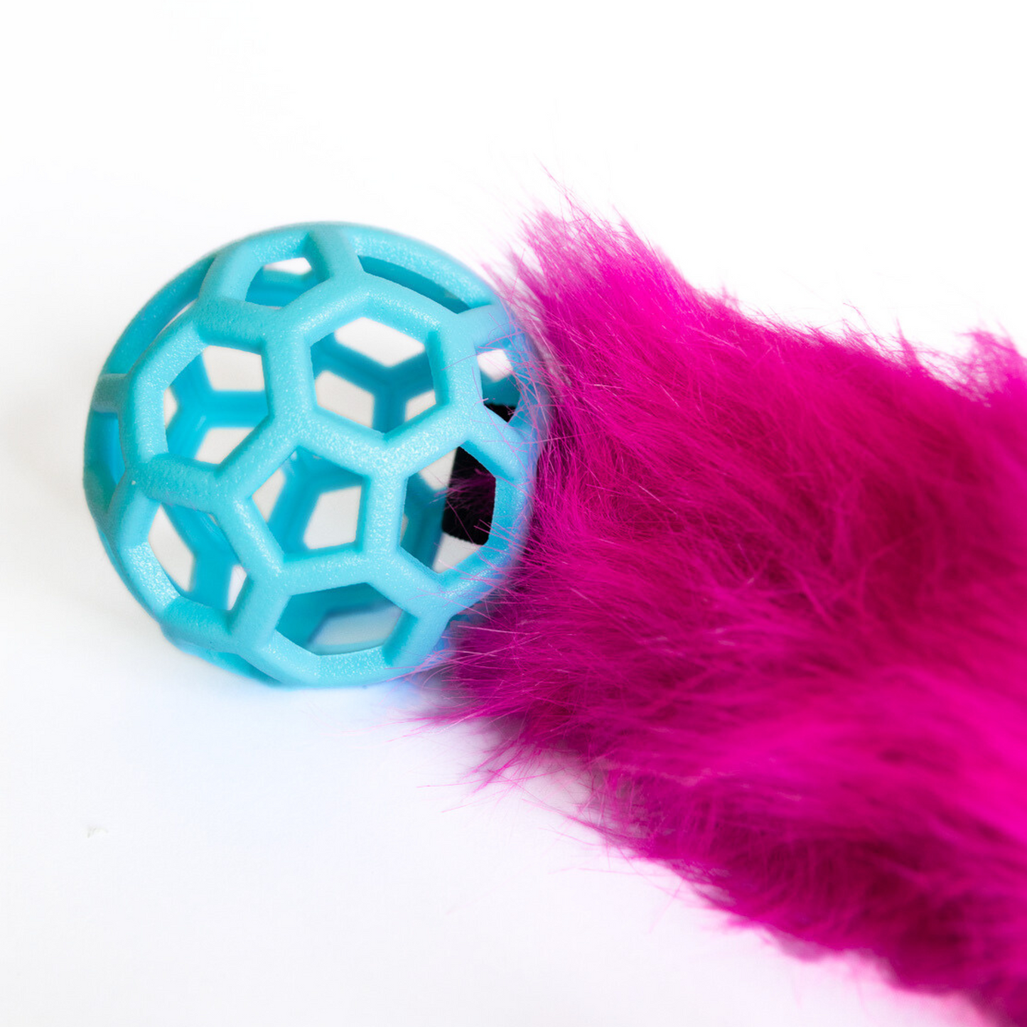 Bungee Tug Toy Pink Fur