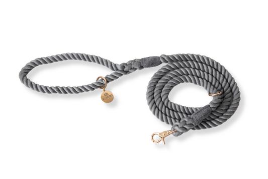Grey Rope leash 180 cm long