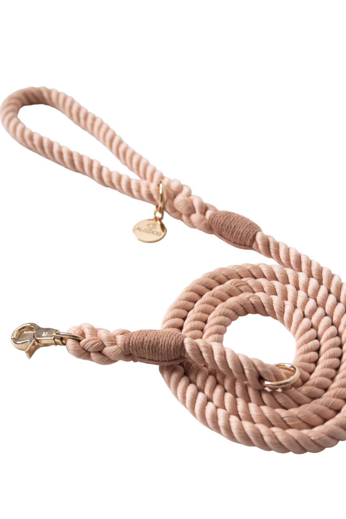 Pink Rope leash 180 cm long