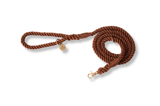 Brown Rope leash 180 cm long